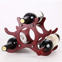 LHQ-HQ HOU Wine Rack Creative Wood Decoration Wine Rack Modo della Decorazione con Diverse Bottiglie di Vino Rack