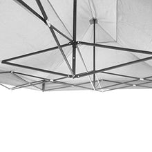 GrecoShop Gazebo Pieghevole Impermeabile in Alluminio 3x4,5m per Giardino/mercatini/fiere - MOD. Bianco - 4358
