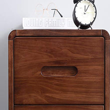 Comodino HAIZHEN Vintage in Legno massello, 2 cassetti / 4 Gambe affusolate con tavolino con Contenitore Stretto for Camera da Letto