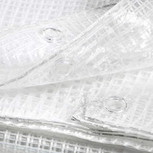 STI Telo Bianco occhiellato Trasparente retinato Antivento antistrappo Anti UV Misura 2,5x4 mt
