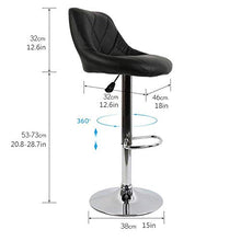 Sgabello Sgabello da bar in pelle PU, sgabelli regolabili da banco sgabelli a barre sedie a barre in pelle sintetica moderna design sgabelli a barre girevoli a gas sgabelli a gas for il contatore dell