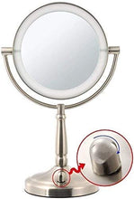 YYHAD - Specchio cosmetico illuminato, specchio per il trucco, per il bagno, specchio da trucco, 1 x / 5 x doppio lato a 360 gradi
