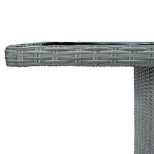 Qnotici Tavolo da Giardino con Struttura in Acciaio, Tavolo da Giardino in Legno massello di Acacia da Esterno Pratico Tavolo da Giardino 200 x 100 x 74 cm-Grigio Chiaro e Nero