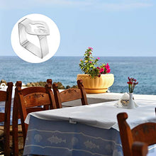 8 Morsetto per Tovaglia in Acciaio Inox Clip per Tovaglie Addensata per Stoviglie in Foglia Argento Morsetti per Coperture da Tavolo Porta Clip per Tovaglie per Matrimonio Picnic all'Aperto e Coperto