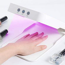 Yinuoday Due- in- Uno Multifunzionale Specchio per Il Trucco HA Condotto Dimmerabile Portatile Specchio Cosmetico con Tre Livelli di Luminosità Luci con Lampada del Chiodo E Tre Opzioni di