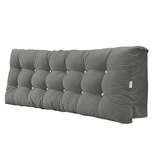 Xufei Cuscino da Comodino ergonomico Ortopedico per Divano Letto Schienale Cuscino Imbottito in Cotone Zeppa con Cuscinetto Morbido, con testiera, Rivestimento sfoderabile, 5 Colori, 4 Dimensioni