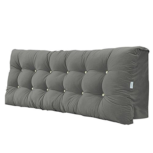 Xufei Cuscino da Comodino ergonomico Ortopedico per Divano Letto Schienale Cuscino Imbottito in Cotone Zeppa con Cuscinetto Morbido, con testiera, Rivestimento sfoderabile, 5 Colori, 4 Dimensioni