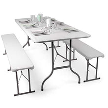Park Alley PA-4932 Set Birreria, Bianco, 180x75x74 cm