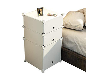 OCCP Armadietto da Camera da Letto Fai-da-Te Armadio Multifunzionale Scatola di plastica Decorazione della casa e Deposito per Bambini,B