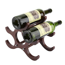 Jadpes Scaffale per Vino Rosso,Jadpessupporto per Vino Rosso,scaffale per Vino Rosso Portabottiglie da Vino 6 Bottiglie, Portabottiglie da Vino in Legno Rosso Portabottiglie per Vino Ro