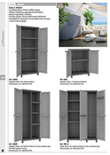 1PZ ARMADIO TERRY CWOOD 3 ANTE CM 102X39X170H TRE RIPIANI 102A