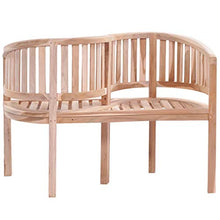 vidaXL Legno Massello di Teak Panca a S da Giardino Panchina Esterno Interno
