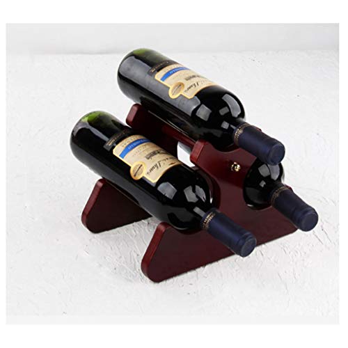 KITER Portabottiglie per Vino Scaffale per Vino in Legno Scaffale per Vino da appoggio e da appoggio per Cucina, Sala da Pranzo, Armadio per dispensa, espositore per Bar (Color : F)