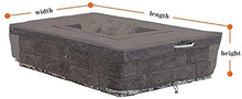 JYSSH Copertura per Mobili da Giardino, Tessuto Oxford Copridivano da Patio, Resistente alla Polvere Coperture Protettive per Sedie da Giardino con Coulisse per Divano da Esterno,100X100X140cm