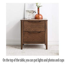 GXT WGZ- Comodino Camera Locker, Camera da Letto Comodino, Soggiorno Locker, Living Room Divano Fianco del Mobile (Color : Walnut Color)