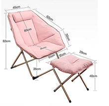 Bias&Belief Lettino Pieghevole con Poggiapiedi Ufficio Rompere Sedia per Dormire Tempo Libero All'aperto Spiaggia Pesca Sedia Morbida Sedia per Donna Incinta Carico Massimo 125 kg,Blu