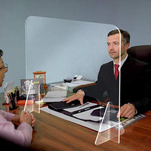 AKEFG Protezione Contro Lo starnuto in plexiglass per banco, Schermo in plexiglass Protettivo in Acrilico Trasparente per controsoffitti,122 * 76cm*5mm