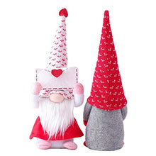 ASFD Bambola di San Valentino Puntelli per vetrine Decorazione Bambola di Peluche Nana Bianco + Rosso S.