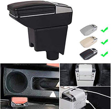 Armrest for R ENEULL SANDERO 2010-2015 BRANREST Box Auto Center Console Scatola di immagazzinaggio Bracciolo Rest con Funzione di Ricarica 7 Porte USB Double-Space (Color : Grey)