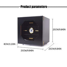 JIASHU Humidor Cedro Realizzato a Mano, Sistema di umidificazione Sigaro con Coperchio in Vetro, con igrometro Digitale e cassetto Accessori, Alta capacità, per papà, Marito, Fidanzato