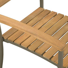 Festnight Sedie da Pranzo Impilabili, Sedia da Giardino 2 pz Legno Massello Acacia e Acciaio