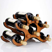 Portabottiglie per Vino Squisito Portabottiglie Decorazione in Legno Portabottiglie per Vino per Uso Domestico Creativo Europeo Espositore per scaffale 36 * 20,5 * 23,5 cm Portaoggetti