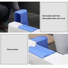LZL Sgabello WC Multi-Funzione Antiscivolo Squatty Vatty Toilet Sgabello da Bagno Bagno Squat Aiuto Si Adatta a Tutti i Servizi igienici Vasino Tozzo (Color : Blue, Dimensione : Conventional)