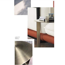 Jcnfa-Tavoli Tavolo Finale C, tavolino in Metallo in Acciaio Inox Spazzolato (Color : Gold, Size : 13.77 * 13.77 * 18.89in)