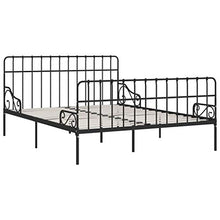 SKM Giroletto con Doghe Nero in Metallo 200x200 cm (30kg)