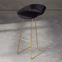 GYPPG Seggioloni per Ufficio dal Design Moderno - Sgabello Bar con Schienale Basso Base in Metallo con Schienale Basso - Seduta ergonomica in plastica