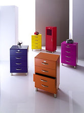 TENZO 5273-033 - Cassettiera design su rotelle Malibu, in MDF verniciato, 60 x 41 x 46 cm, colore: Nero