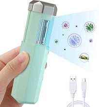 VBARV Disinfettante a Luce UV Portatile, sterilizzatore a Luce UV-C Portatile, Carica USB, Senza Prodotti chimici, Tasso di sterilizzazione del 99,9%, Ottimo per casa, Ristorante