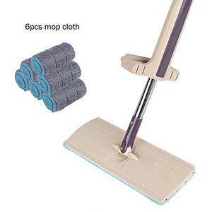 WAMSY Mop Mop Piatto A Spruzzo Spremiagrumi A Mano Libera Straccio in Acciaio Inossidabile Centrifuga Pulizia Microfibra Centrifuga Magica Cucina Domestica Detergente per Pavimenti