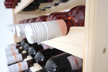 Len Mar.de - Scaffalatura in legno per bottiglie di vino, capienza 91 bottiglie, modello: RW-3-91