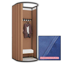 MAHFEI Camerino di Prova, Negozio di Abbigliamento per Camerini Spogliatoio Portatile Kit Tenda Spogliatoio Cornice Metallica Forte Portante per Centri Commerciali, Performance All'aperto