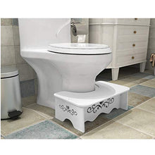 LZL Sgabello WC Sgabello per Toilette da Bagno in Vasta Antiscivolo vasino Sgabello Squat Sgabello Sgabello adeguato Postura per la Salute Vasino Tozzo (Color : White, Dimensione : Conventional)