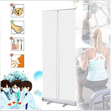 WAWB 80 CM X 200 CM Pop Up Pull Up Roller Banner Trasparente/Trasparente PVC Mobile Protezione da Starnuto Scudo Scudo Portatile Barriera Schermo Protettivo Divisore in Plastica