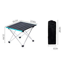N / B Tavolo, Tavolo in Alluminio, Tavolo da Picnic Pieghevole, Impermeabile, Resistente, Facile da Pulire, Pieghevole, Adatto per Campeggio e Guida