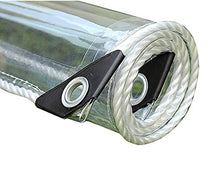 LBBGM Telone Impermeabile Trasparente, Telone Telo Copertura Tarps Tenda Trasparente Pieghevole Impermeabile Balcone PVC Morbido, Personalizzazione delle Taglie(0.55mm)(1.2x2m(3.9x6.6ft))