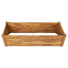 Letto Rialzato da Giardino 160x60x44 cm Legno Massello d'Acacia