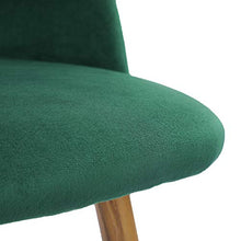 IPOTIUS Set di 2 Sedie Sala da Pranzo in Velluto Moderne Poltroncine da Cucina, per Soggiorno Camera da Letto Tavolo da Trucco,Seduta Imbottiti e Gambe in Metallo,Verde Scuro