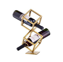 FAGavin Cremagliera del Vino Modello Stanza d'oro di Fascia Alta Modello Creativo Ornamenti in Ferro Battuto Multi-Strato Cremagliera del Vino UVA Soggiorno Vino Cremagliera Vino