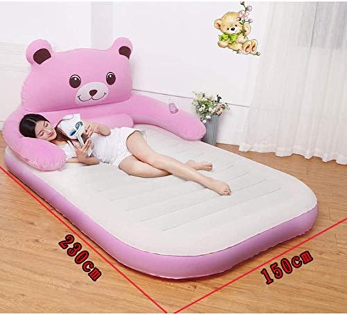 HongLianRiven Lettino da Viaggio Lettino da Viaggio Gonfiabile Sdraio Domestica Doppio Sdraio da Spiaggia, Pigro Gonfiabile Bed Spessa Gonfiabile Poltrona Gonfiabile Bed 6-3 (Color : B)