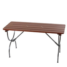 Tavolo Linz ideale per le feste in giardino terrazza legno scuro 150cm