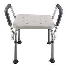SETSCZY Sgabello per Doccia Sedia Antiscivolo in Lega di Alluminio con braccioli Sedia da Bagno per Panca Doccia, sedili Doccia per disabili