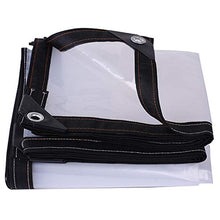 JX-PEP Impermeabile Chiaro incatramata con Occhielli tettoie e Tarps, Heavy Duty Chiaro Resistente alle intemperie Tarp, Pieghevole Impianto Canopy Antipioggia,3 * 6m