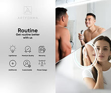 FORAM Personalizza Controluce specchio per bagno con luce LED - 100x60cm - su Misura - moderno specchi con illuminazione, retroilluminato L01