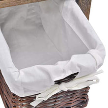 Zora Walter - Comodino in Legno, Stile Shabby Chic, con 1 cassetto e 1 Cestino, Colore: Marrone