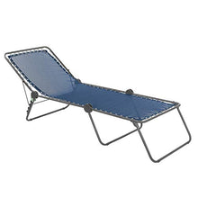 Lafuma Lettino, Pieghevole con schienale regolabile, Sospensione a lacci, Siesta L, Batyline, Blu, LFM2293-8547