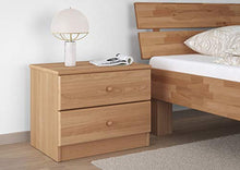Erst-Holz Comodino a 2 cassetti in Faggio massello 90.20-K38